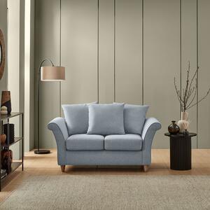 Dixie 2 Seater Sofa, Soft Texture Fabric Denim