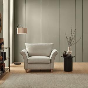 Dixie Armchair, Soft Texture Fabric Natural