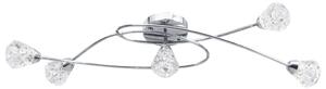Ceiling Lamp with Glass Lattice Shades for 5 G9 Bulbs