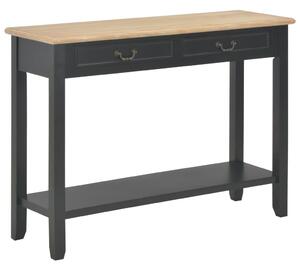 Console Table Black 110x35x80 cm Wood