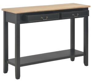 Console Table Black 110x35x80 cm Wood