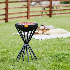 Ivyline Outdoor Tall Metal Dakota Fire Pit