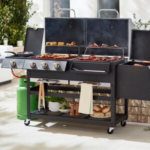 Tower Ignite Multi XL Gas BBQ, Black Steel