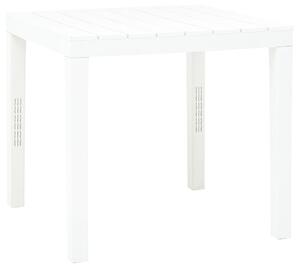 Garden Table White 78x78x72 cm Plastic