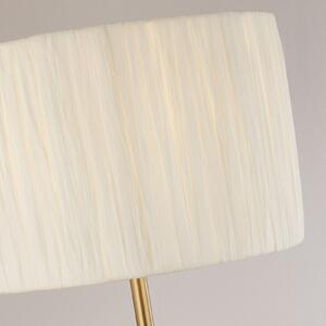Raffia Floor Lamp - White & Gold