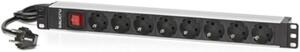 Schuko 19" 8 Way Multi-socket Adapter Salicru SPS 8F PDU SCH/SCH 1,5 m (1,5 m)