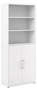 Prima White 2 Doors Cabinet With 5 Shelves