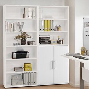Prima White 2 Doors Cabinet With 5 Shelves