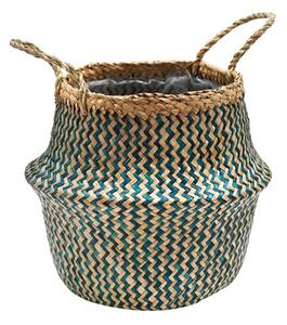 Seagrass Chevron Lined Basket