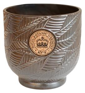 Kew Leaf Embossed Cork Plant Pot