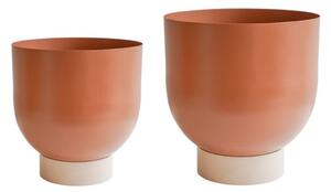 Set of 2 Austin Dual Metal Plant Pots