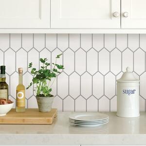 InHome White Self Adhesive Backsplash Tiles