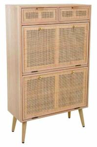 Shoe cupboard Alexandra House Living Natural Grille 120 x 32 x 70 cm