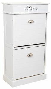 Shoe Rack Alexandra House Living White 28 x 98 x 50 cm 2 drawers