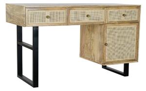 Desk DKD Home Decor Natural Black (130 x 50 x 76 cm)