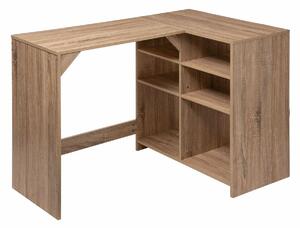 Desk 5five Simply Smart Natural Wood 110 x 75 x 69 cm 6 Shelves L-shaped