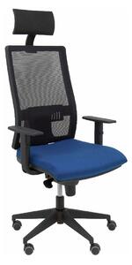 Office Chair with Headrest Horna P&C BALI200 Navy Blue