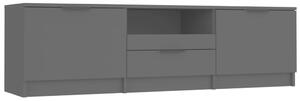 TV Cabinet Black 140x35x40 cm Engineered Wood