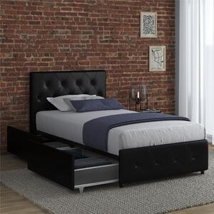 Dorel Home Dakota Bed with Storage Black