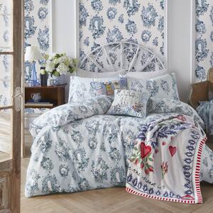 Cath Kidston 30 Years Toile Duvet Cover Bedding Set Pale Blue