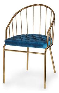 Chair Golden Blue Bars 51 x 81 x 52 cm