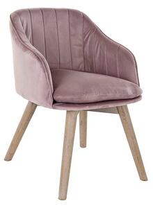 Dining Chair DKD Home Decor Pink Natural 56 x 55 x 70 cm 56 x 55 x 74 cm 56 x 47 x 72,5 cm