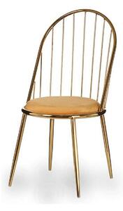 Chair Golden Bars Mustard 48 x 95,5 x 48 cm