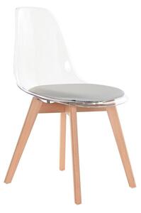 Dining Chair DKD Home Decor Grey Wood Polycarbonate 54 x 47 x 81 cm