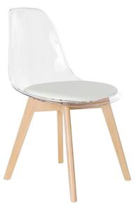 Dining Chair DKD Home Decor White Transparent Natural 54 x 47 x 81 cm