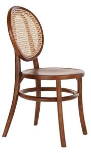 Chair DKD Home Decor Dark brown Grille Rattan Elm (43 x 43 x 89 cm)