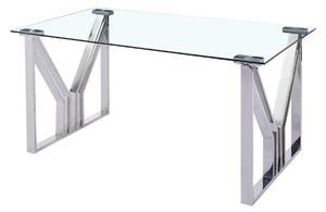 Dining Table DKD Home Decor Crystal Steel (180 x 90 x 75 cm)