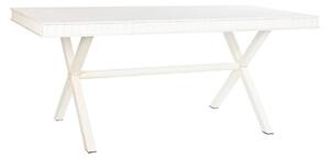 Dining Table DKD Home Decor White Metal Mango wood 180 x 90 x 76 cm