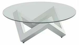 Centre Table DKD Home Decor Steel Tempered Glass 90 x 90 x 45 cm