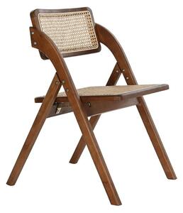 Dining Chair DKD Home Decor Dark brown Rattan Vintage Elm (45 x 45 x 79 cm)