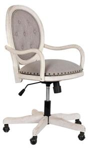 Office Chair DKD Home Decor White Light grey 52 x 50 x 88 cm