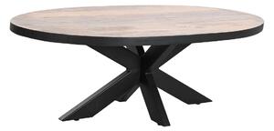 Centre Table DKD Home Decor Natural Metal Mango wood 130 x 70 x 45 cm