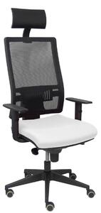 Office Chair with Headrest Horna P&C SBALI10 White