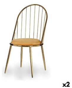 Chair Bars Golden Mustard 48 x 95,5 x 48 cm (2 Units)