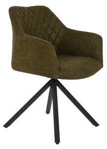 Chair DKD Home Decor Black Green 55 x 58 x 83 cm