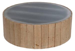 Centre Table Home ESPRIT Fir MDF Wood 90 x 90 x 30 cm