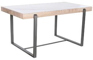 Dining Table Home ESPRIT White Grey Natural Metal 150 x 85 x 75 cm