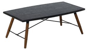 Centre Table OSLO Black Natural Iron MDF Wood 109,5 x 60 x 40,5 cm