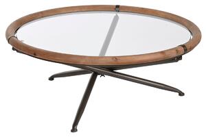 Centre Table Home ESPRIT Crystal Fir wood 100 x 100 x 40 cm