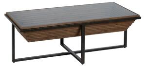 Centre Table Black Natural Iron Fir wood 120 x 60 x 43,5 cm