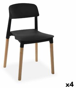 Chair Versa Black 45 x 76 x 42 cm (4 Units)