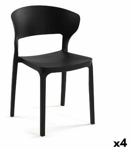 Chair Versa Black 39,5 x 79 x 41,5 cm (4 Units)