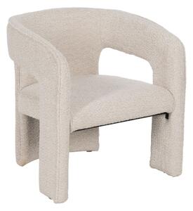 Dining Chair Beige Polyester 69 x 66 x 73 cm