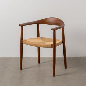 Dining Chair Brown Natural 42,7 x 54,8 x 77,5 cm