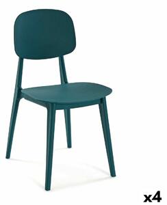 Chair Versa Blue 39,5 x 80 x 41,5 cm (4 Units)