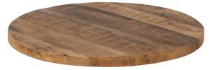 Table top Circular Beige Mango wood 60 x 60 x 3 cm